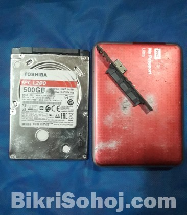 Toshiba 500GB sata laptop ssd hard disk